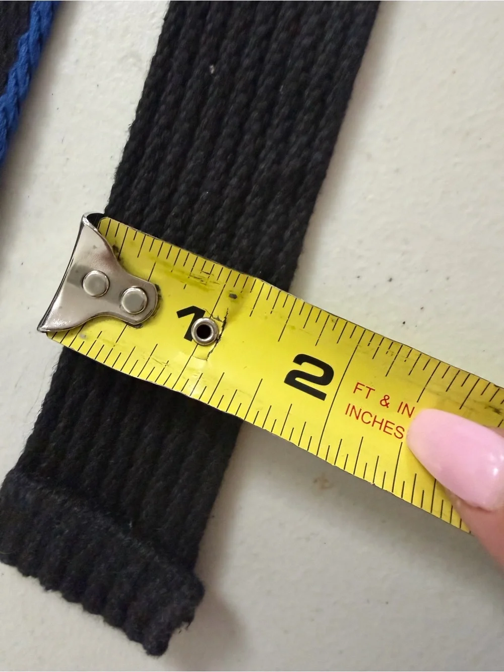Men’s Black  and Blue Woven Belts